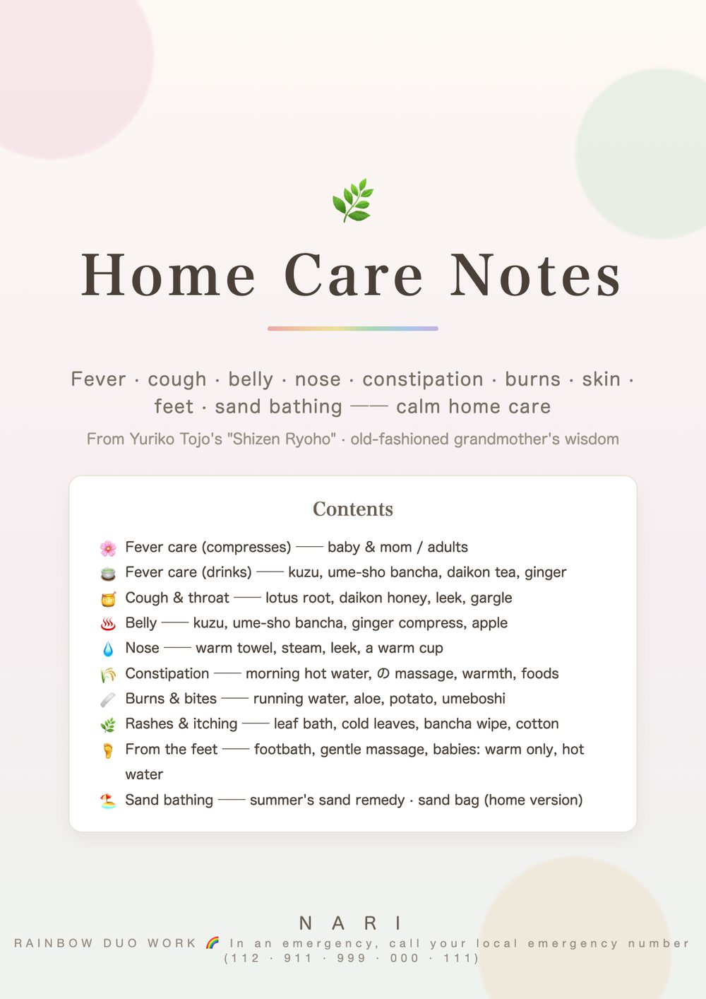 Home Care Notes — cover